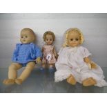 THREE 1970'S ROSEBUD VINYL DOLLS