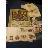 EMBROIDERED SILK REGIMENTAL BADGE BORDER