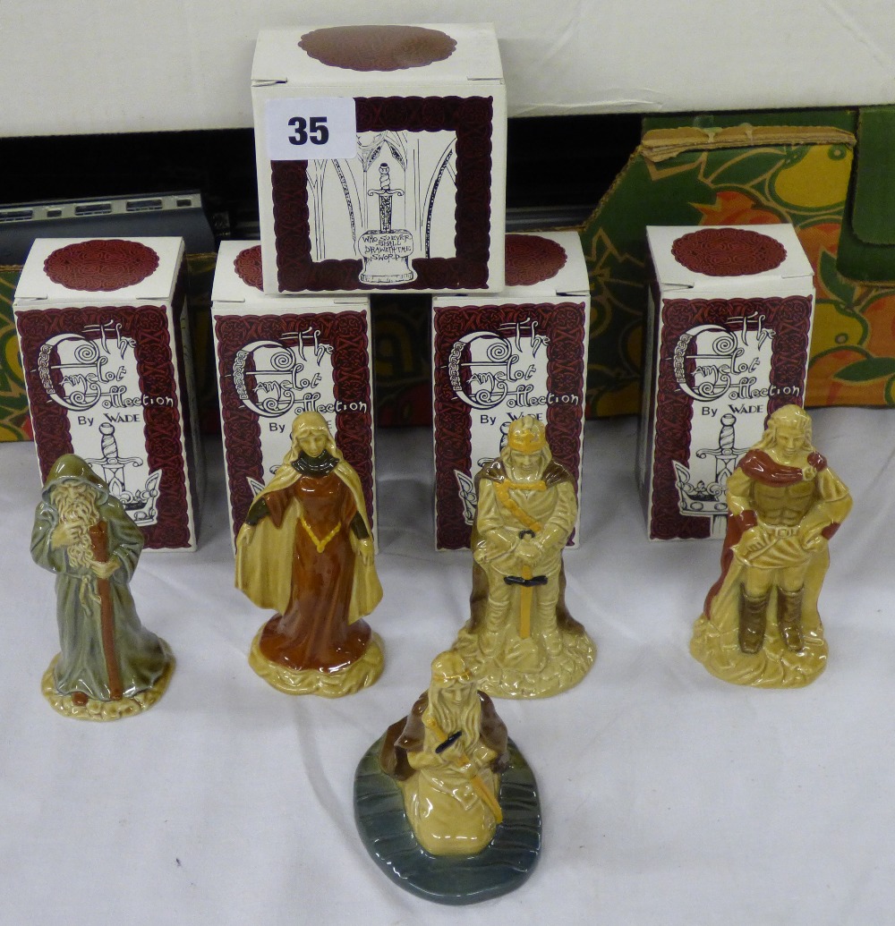 FIVE BOXED WADE CAMELOT COLLECTION FIGUR