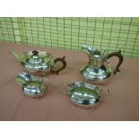 HM SILVER BIRMINGHAM FOUR PIECE TEA/COFF