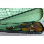 VIOLIN BY CAMPBELL AND CO TWO BEARS PAPE