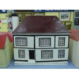 MODEL DOLLS HOUSE WITH A PEBBLE DASH FRO