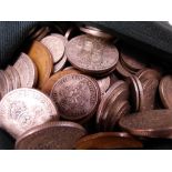 BAG OF MISC GB PRE-DECIMAL COINS INCLUDI