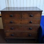 19TH CENTURY OAK TWO OVER THREE DRAWER C