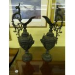 PAIR OF PATINATED BRONZE 'CELLINI' INSPI