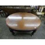 VICTORIAN OVAL EXTENDING WIND OUT TABLE
