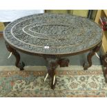 ANGLO INDIAN CENTRE TABLE WITH EXTENSIVE