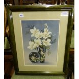 20TH CENTURY WATERCOLOUR STILL LIFE VASE