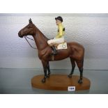 BESWICK MATT GLAZE 'ARKLE WITH PAT TAAFF