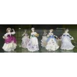 SIX COALPORT 'CRIES OF LONDON' FIGURINES