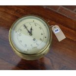 MERCER BRASS SHIPS WALL CLOCK APW6578 SERIAL NUMBER M.V.