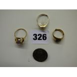 COIN MOUNTED BROOCH A/F,