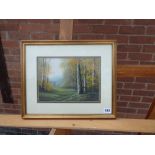 20TH CENTURY KEITH JACKSON WATERCOLOURS, TWO VIEWS OF BUILDINGS IN SEVERN VALLEY,