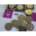 SELECTION OF FESTIVAL OF BRITAIN CROWNS, COMMEMORATIVE,