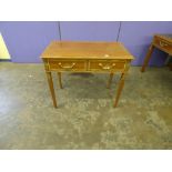 20TH CENTURY MAHOGANY FRENCH EMPIRE STYLE BRASS MOUNTED LOW TABLE WITH GILT METAL MOUNTS 78CM X