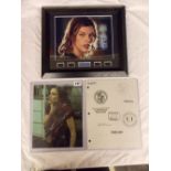 MOVIE STILL - MILLIA JOVOVICH - RESIDENT EVIL AND OTHER FROM SAW III AND CONFIDENTIAL FILE SHEET