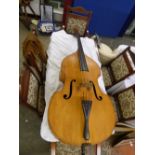 GERMAN DOUBLE BASS OWNED BY PETER WASMUTH WHO PLAYED IN THE RAY ALLEN BAND IN THE 1970'S