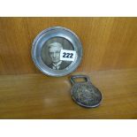 HM LONDON SILVER CIRCULAR PHOTOGRAPH FRAME,