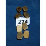 GENTLEMAN S 2 PAIRS OF 9CT GOLD CUFFLINKS 9G APPROX