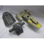 LUCAS FILMS LTD STAR WARS PLASTIC TOY Y WING AND SHUTTLE A/F