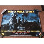 CINEMA FILM MOVIE POSTER 20TH CENTRUY FOX 2001 PLANET OF THE APES 101CM X 77CM APPROX