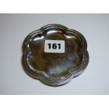 HM BIRMINGHAM SILVER LOBED PIN DISH WITH MOULDED BORDERS, 9.