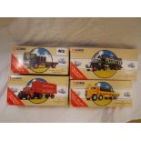 BOXED CORGI CLASICS WITH UNPAINTED FIGURES DIE CAST MODELS NO 97329-97370-97334 AND 97367