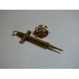 9CT GOLD BOW MAKER 25 LAPEL BADGE 3.