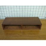 QUAD SOLID TEAK BOX SURROUND FOR QUAD 33 CONTROL UNIT AND QUAD FM STEREO TUNER