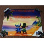 WALT DISNEY PICTURES FILM MOVIE POSTER LILO AND STITCH 76CM X 101CM APPROX WITH SOME MINOR DAMAGE