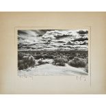 ROBLEY L. JOHNSON STUDIO (FL. 1940’S), AMERICAN  SAND SAGE & SKY, (HANFORD, 1944)    Silver print,