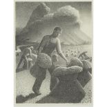 GRANT WOOD (1891-1942), AMERICAN  APPROACHING STORM, 1940 [COLE 19]    Lithograph; signed in