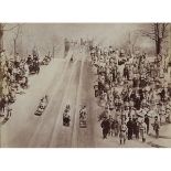 WILLIAM NOTMAN (1826-1891), CANADIAN  TOBOGANNING ON MOUNT ROYAL PARK SLIDE, MONTREAL, QC, 1885 [