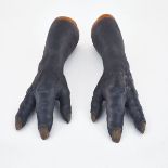 X-MEN 2, 2003 pair of pull-on silicone prosthetic â€˜handsâ€™ for character â€˜Nightcrawlerâ€™, on