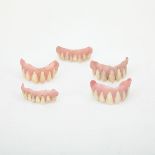 X-MEN 2, 2003 three upper and two lower sets acrylic prosthetic gums and dental veneers for