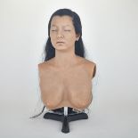 X-MEN 2, 2003 silicone stunt double bust of character Yuriko Oyama/Lady Deathstrike played by