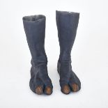 X-MEN 2, 2003 pair of pull-on silicone prosthetic â€˜feetâ€™ for character â€˜Nightcrawlerâ€™ played