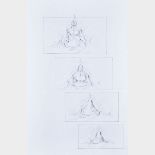 X-MEN, 2000 portfolio of 17 original preliminary concept pencil studies and sketches relating to