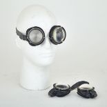 X-MEN, 2000 two pairs customized prototype goggles for character Toad played by Ray Park, width 6.5"