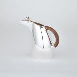 ITALIAN SILVER ‘MOULIN’ WATER JUG, GABRIELE DE VECCHI, MILAN, DESIGNED 2001 of plain curved oval