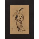 TANI BUNCHO (1763-1840) IMMORTAL 谷文晁 仙人  Ink on paper, 13.8" x 9.1" — 35 x 23 cm.