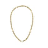 14K YELLOW GOLD MESH NECKLACEbezel set with a brilliant cut diamond (approx. 0.70ct.)length 16" —