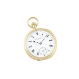 PATEK PHILIPPE & CO. OPENFACE STEM-WIND POCKET WATCHcirca 1908; 44mm; case #250792; movement #