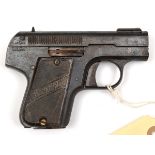 A 7.65mm Belgian Bayard Mod 1909 semi automatic pocket pistol, number 181140, by Pieper, Herstal. GC