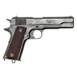 A .45” Colt Government Model semi automatic pistol, number C25470, with patent dates to 1913,