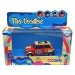 A limited issue Corgi “The Beetles” Psychedelic Mini. Made in 2000, in red covered with colourful