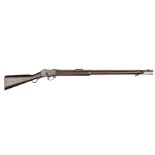 A .577/450” Martini Henry rifle supplied to the South African Republic, 49½” overall, barrel 33¼”