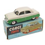 Corgi Toys Ford Consul Saloon (200). A rare example with pale grey upper sides and roof and bright