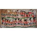 25 white metal soldiers. 12 Argyll & Sutherland Highlanders band, 2 standard bearers, 2 Officers and