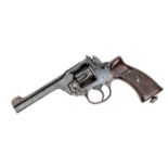 A 6 shot .38” Enfield No 2 Mk I* service revolver, number J2036, the frame stamped with “Enfield/